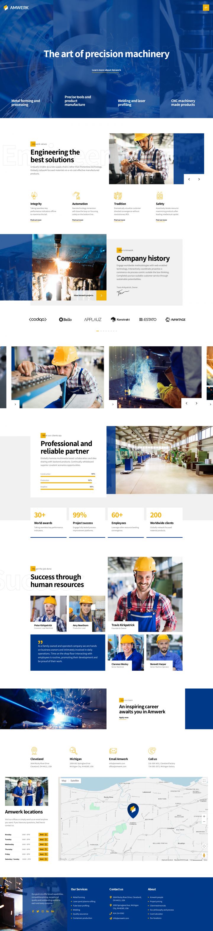WordPress шаблон ThemeForest Amwerk