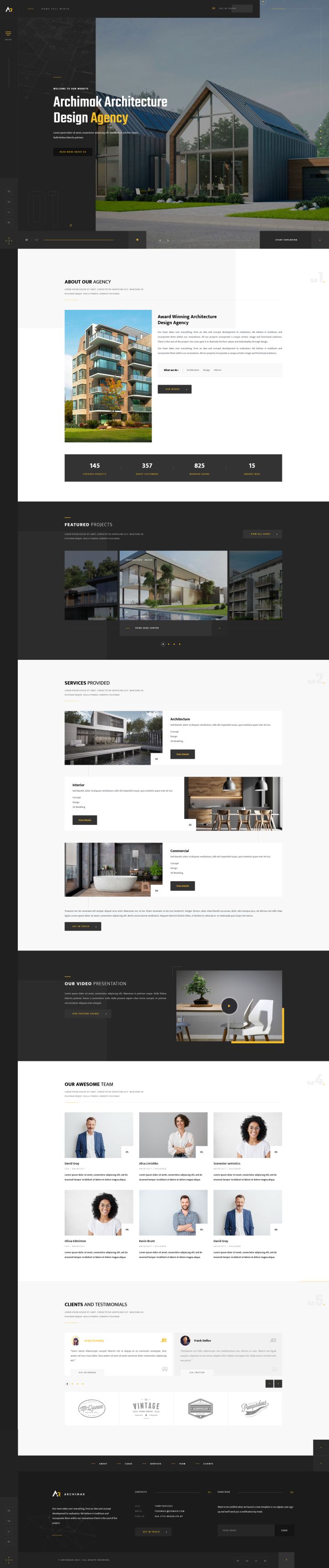 WordPress шаблон ThemeForest Archimak