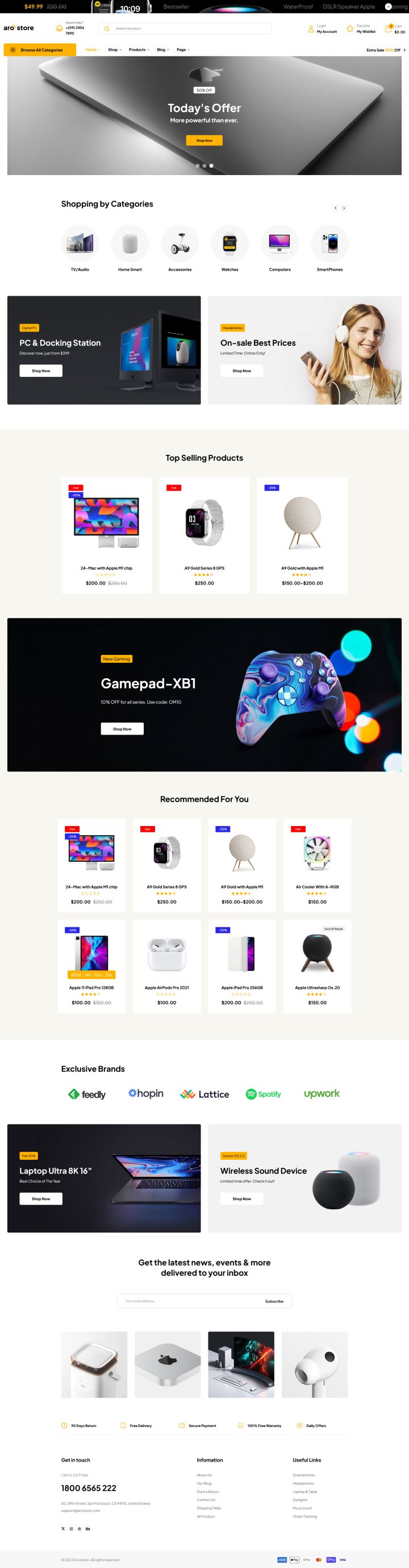 Шаблон ThemeForest Arostore WordPress шаблон ThemeForest Arostore