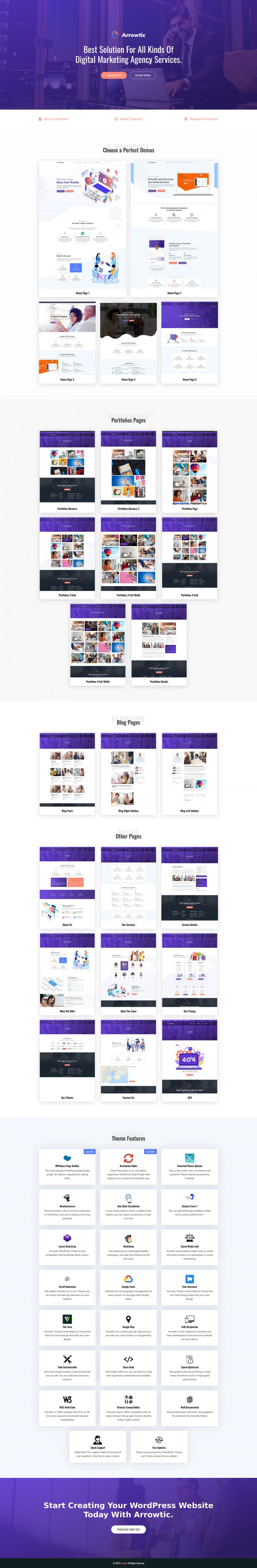 WordPress шаблон ThemeForest Arrowtic