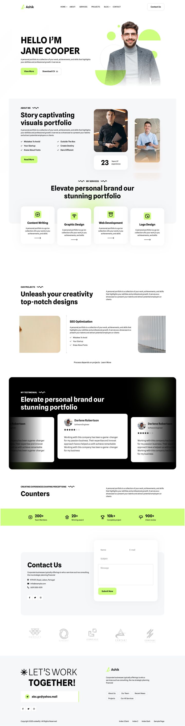 Шаблон ThemeForest Ashik WordPress шаблон ThemeForest Ashik