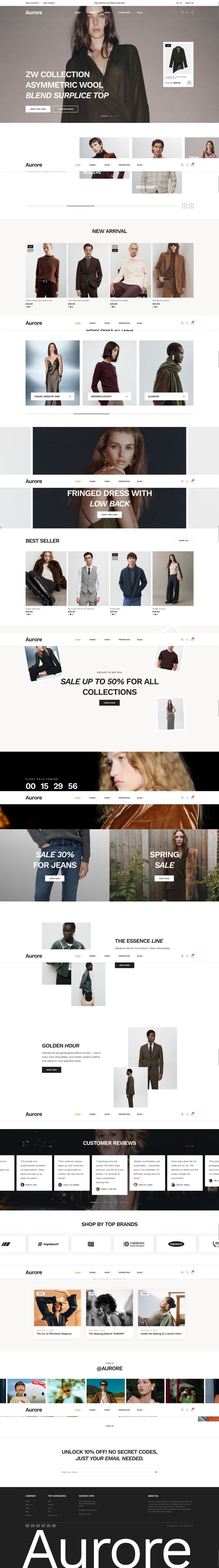 WordPress шаблон ThemeForest Aurore