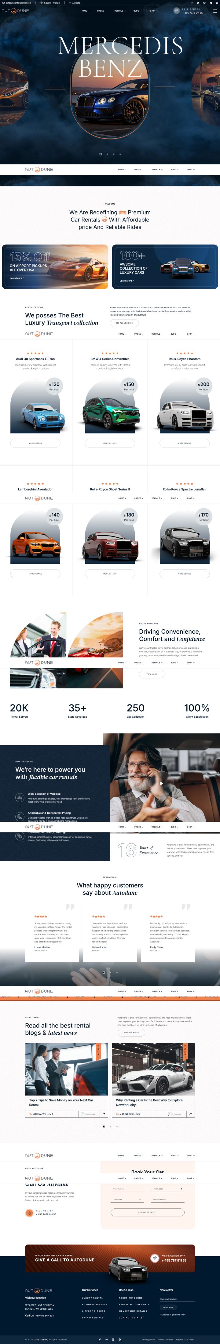 WordPress шаблон ThemeForest Autodune