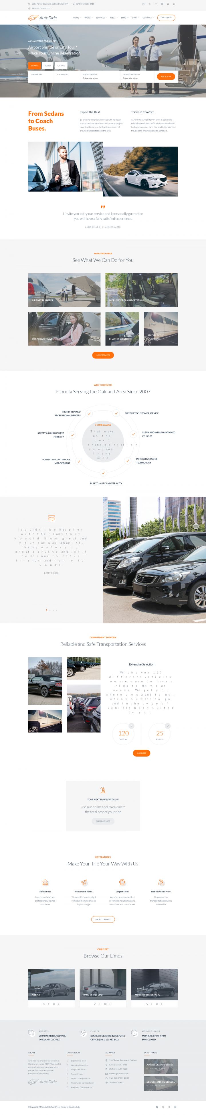 WordPress шаблон ThemeForest AutoRide