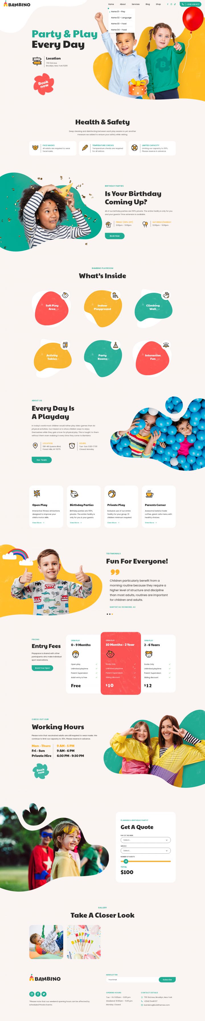 WordPress шаблон ThemeForest Bambino