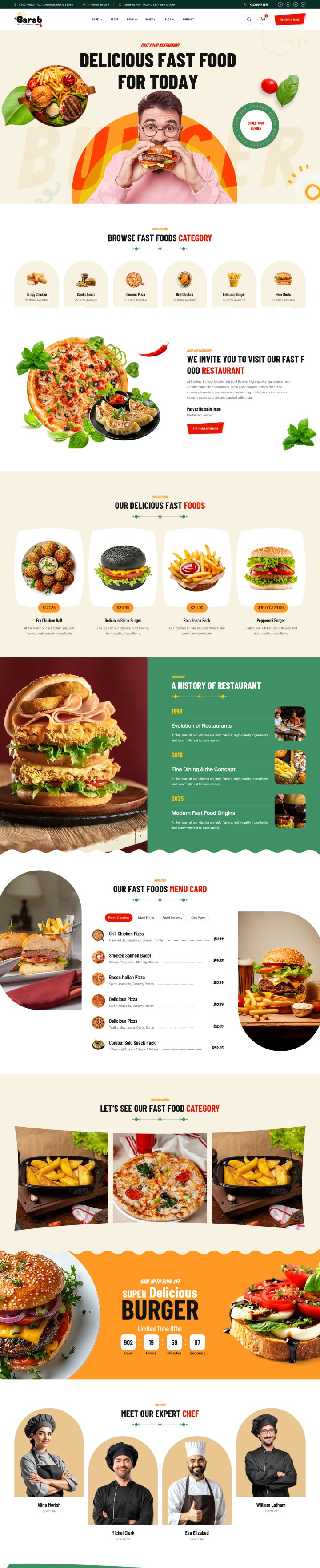 WordPress шаблон ThemeForest Barab