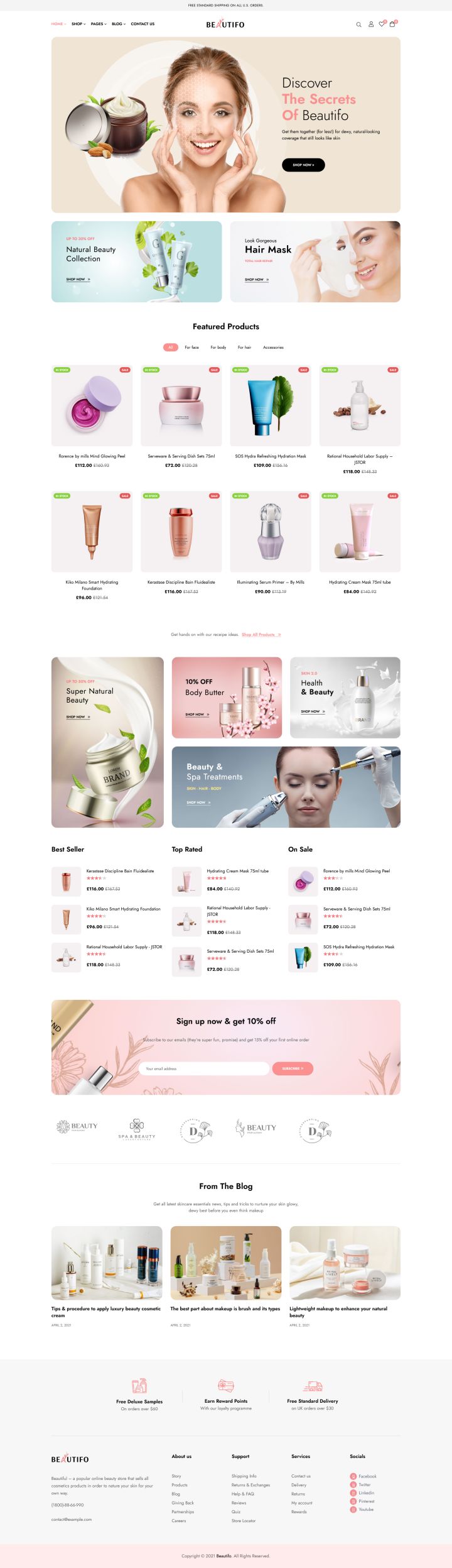 WordPress шаблон ThemeForest Beautifo