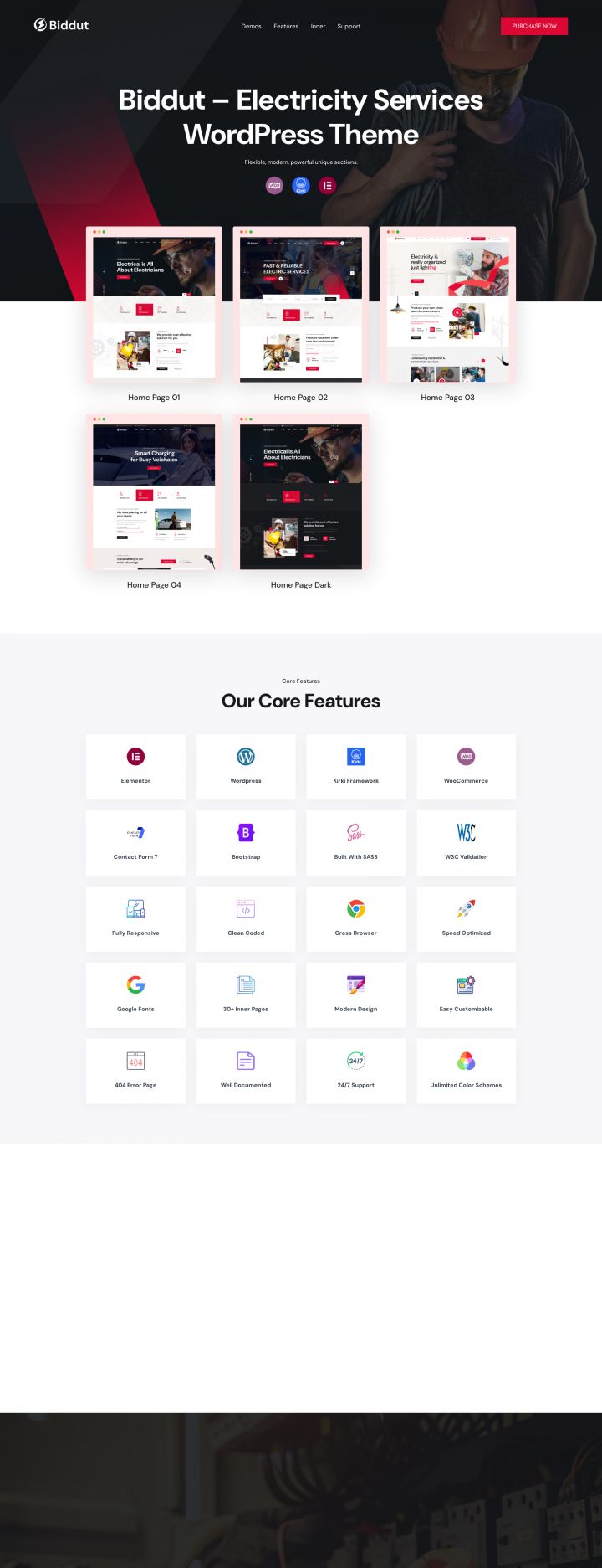 WordPress шаблон ThemeForest Biddut