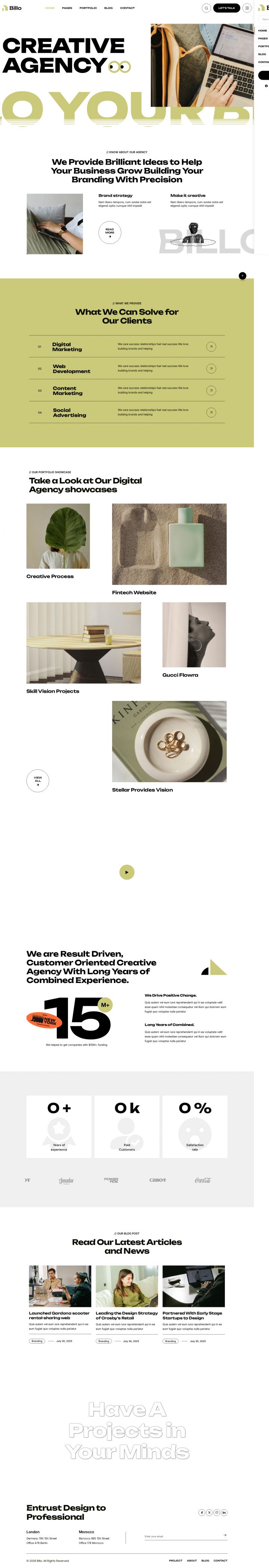 WordPress шаблон ThemeForest Billo