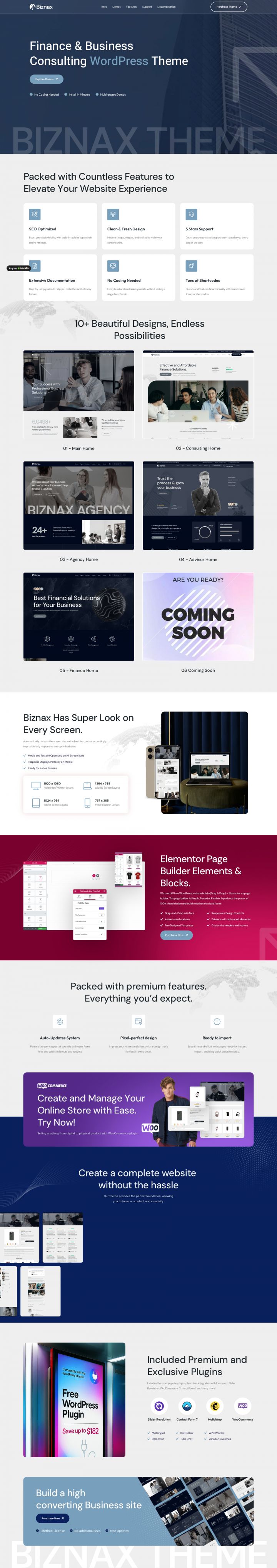 Шаблон ThemeForest Biznax WordPress шаблон ThemeForest Biznax