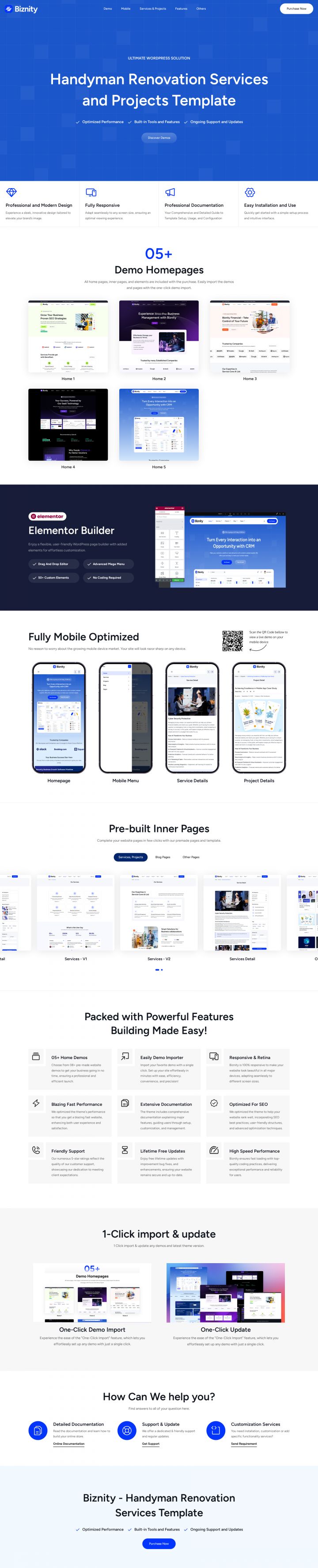 WordPress шаблон ThemeForest Biznity