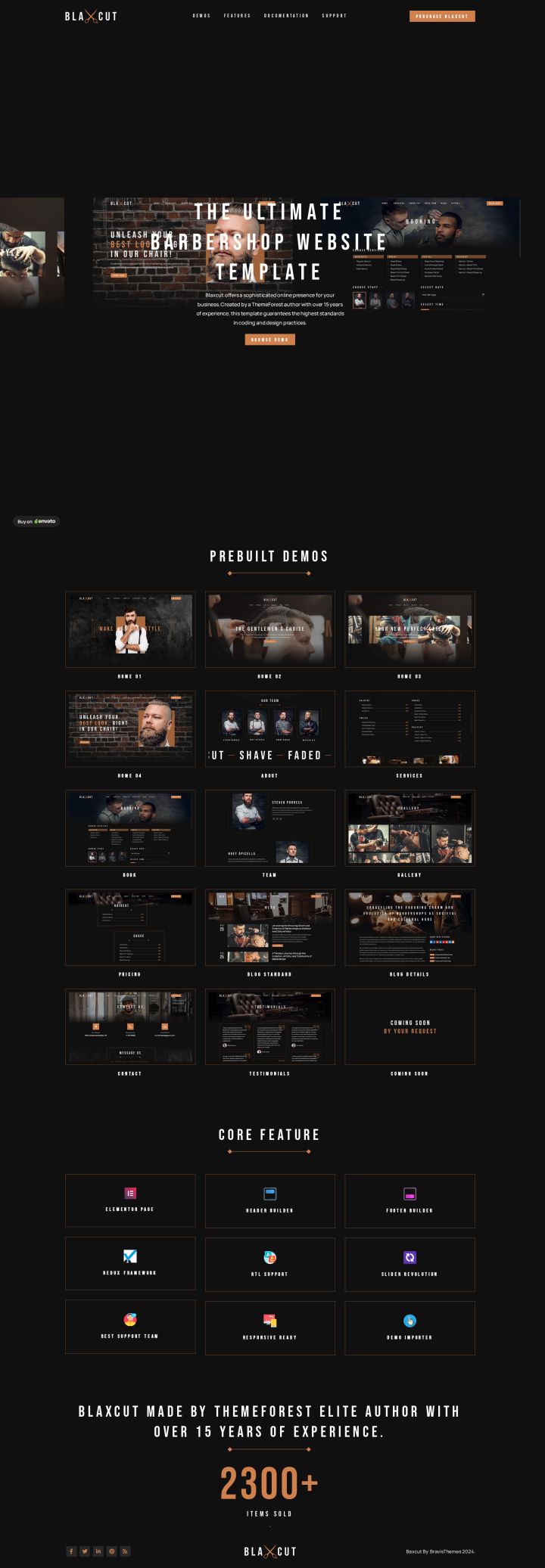 WordPress шаблон ThemeForest Blaxcut