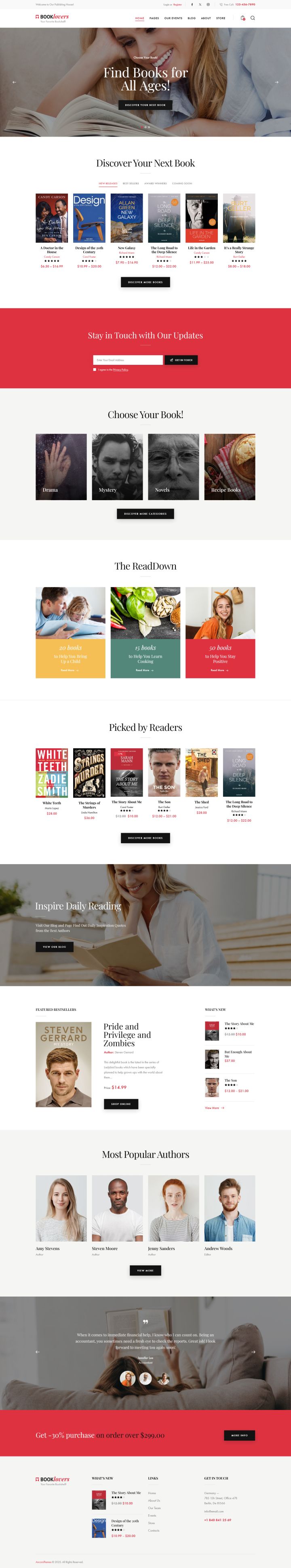 Шаблон ThemeForest Booklovers WordPress шаблон ThemeForest Booklovers