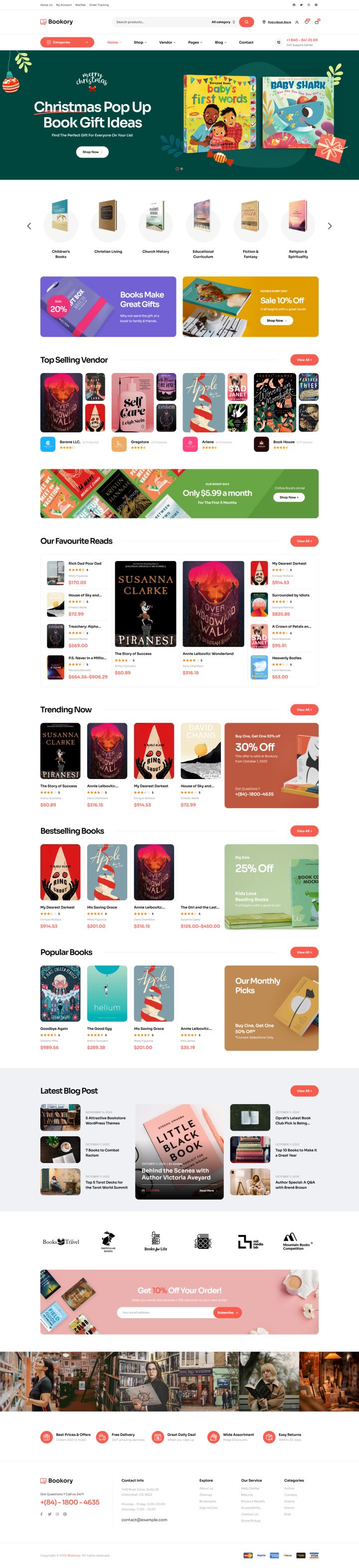 Шаблон ThemeForest Bookory WordPress шаблон ThemeForest Bookory