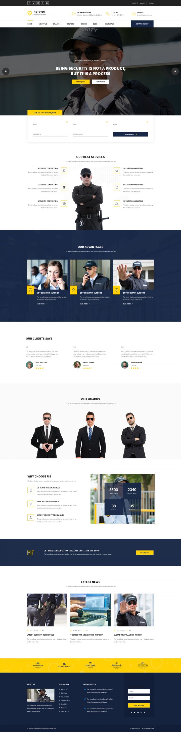 WordPress шаблон ThemeForest Bristol
