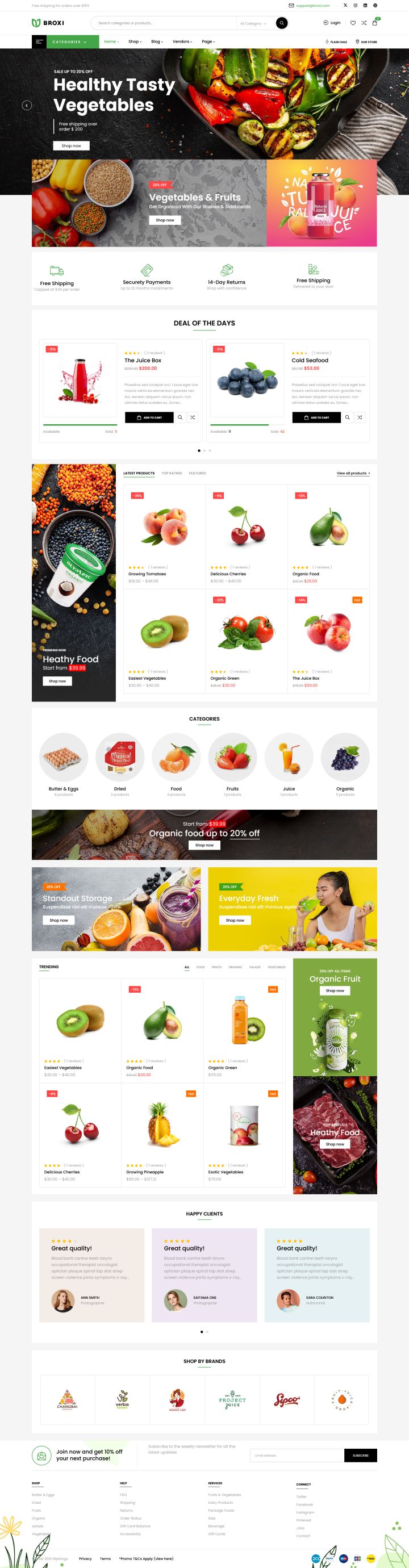 Шаблон ThemeForest Broxi WordPress шаблон ThemeForest Broxi