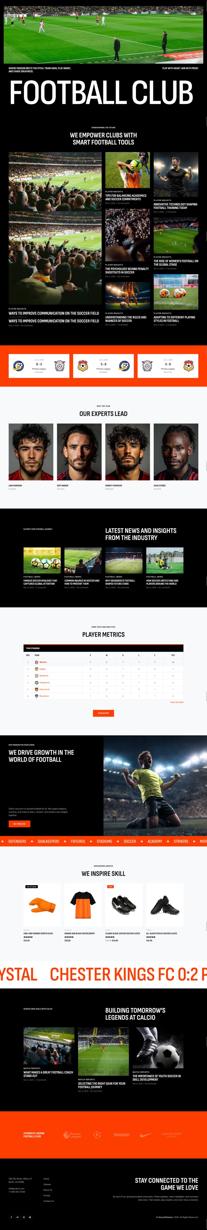 Шаблон ThemeForest Calcio WordPress шаблон ThemeForest Calcio