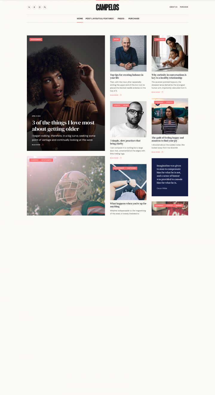 WordPress шаблон ThemeForest Campelos