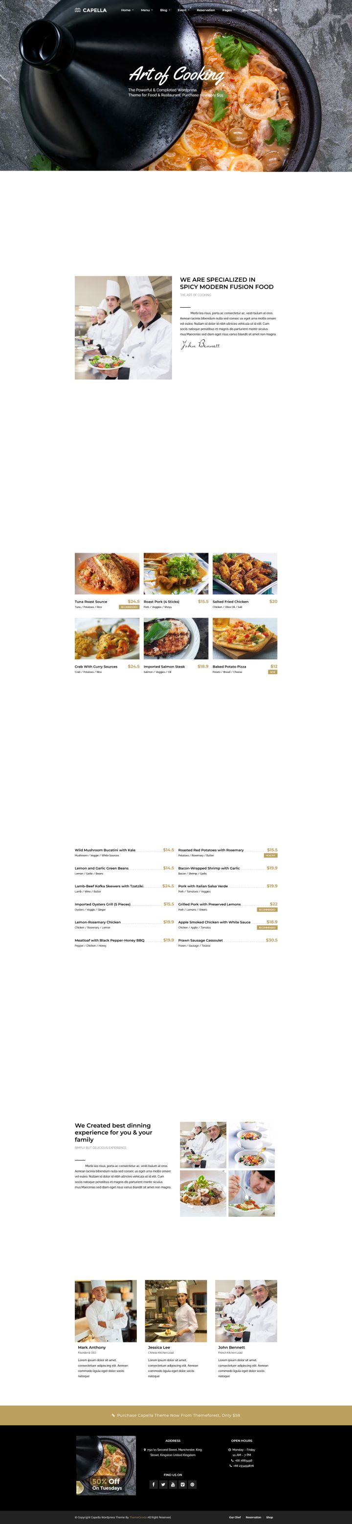 WordPress шаблон ThemeForest Capella