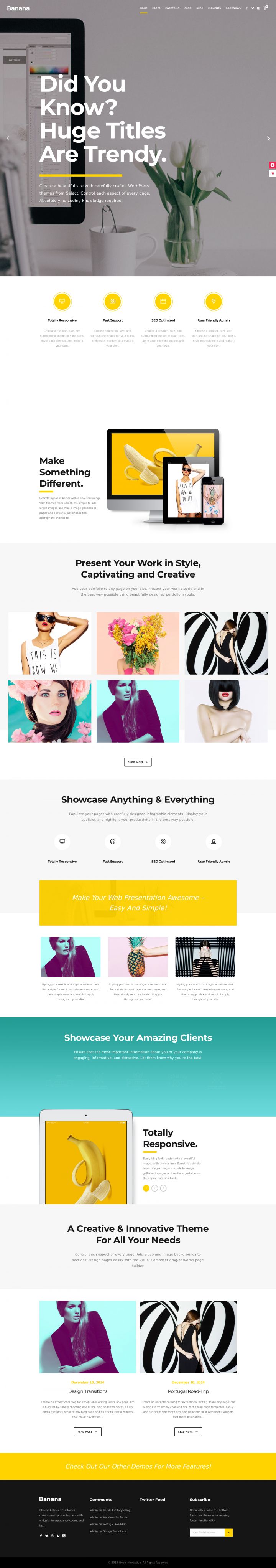 WordPress шаблон ThemeForest Capri