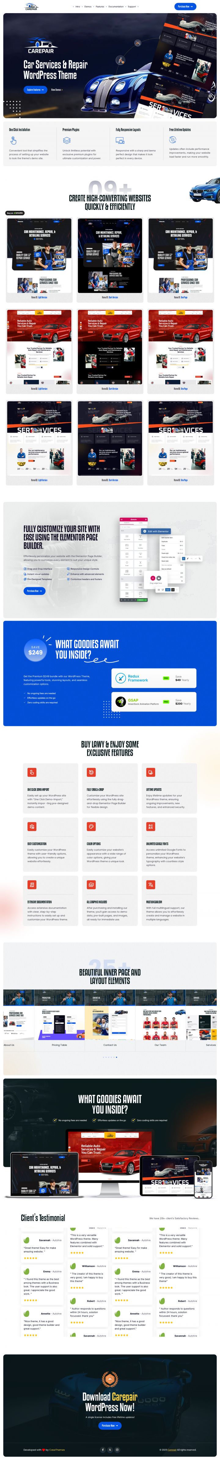 WordPress шаблон ThemeForest Carepair