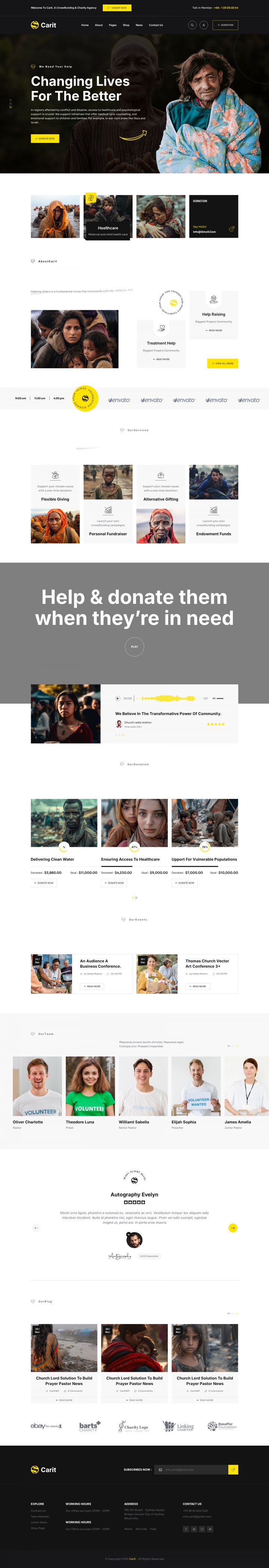 WordPress шаблон ThemeForest Carit