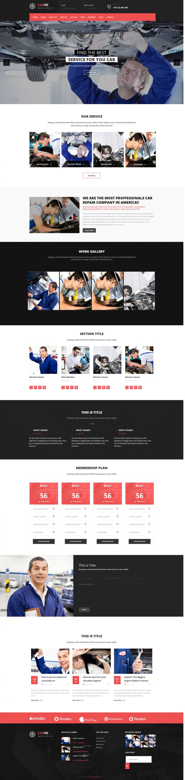 WordPress шаблон ThemeForest CARRE