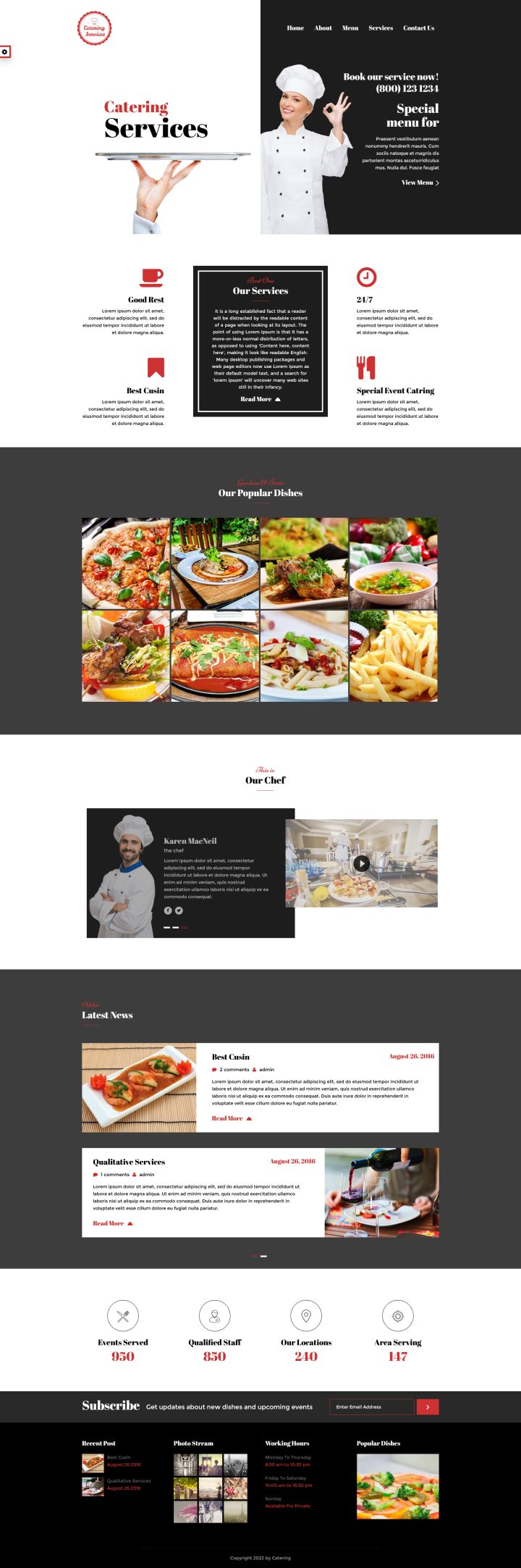 Шаблон ThemeForest Catering WordPress шаблон ThemeForest Catering