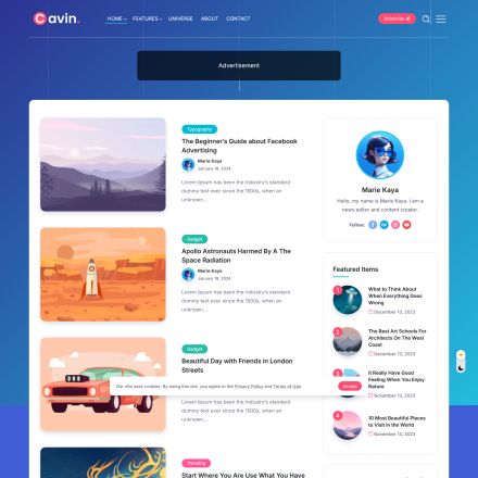 ThemeForest Cavin