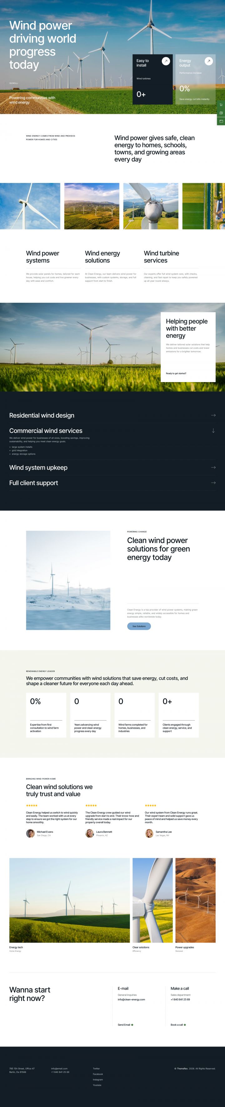 WordPress шаблон ThemeForest Clean Energy