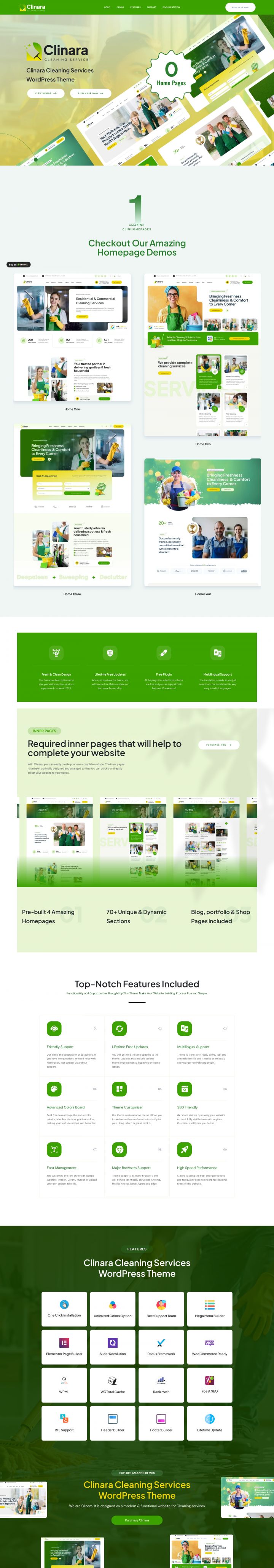 WordPress шаблон ThemeForest Clinara