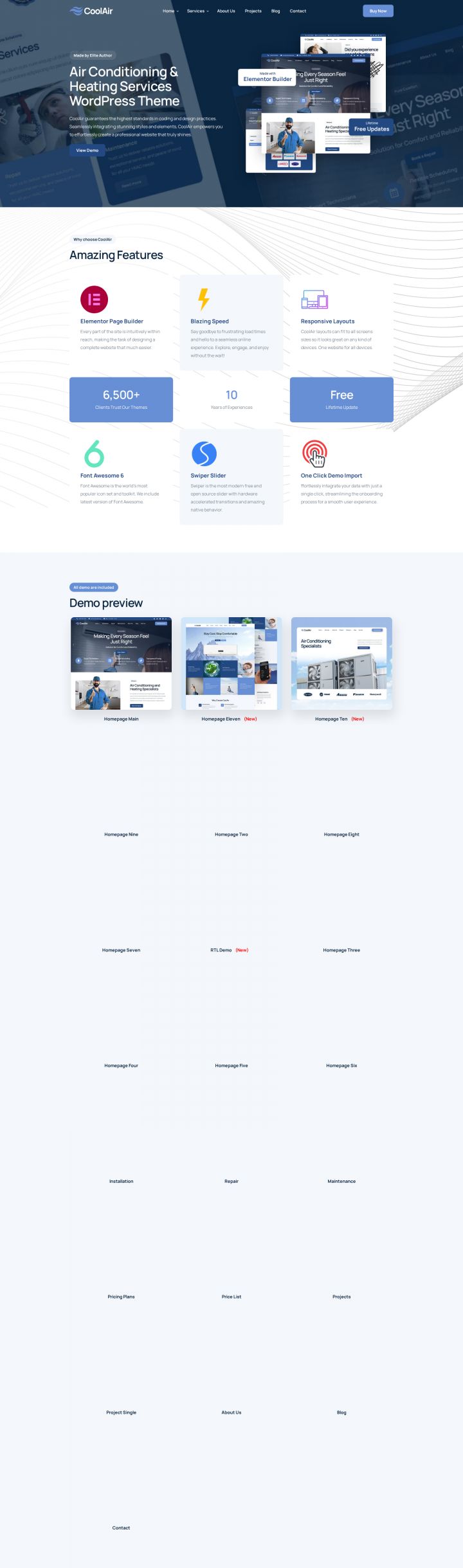 WordPress шаблон ThemeForest Coolair