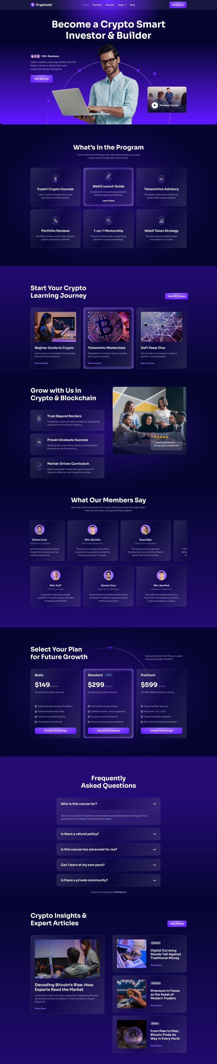 WordPress шаблон ThemeForest Cryptozet