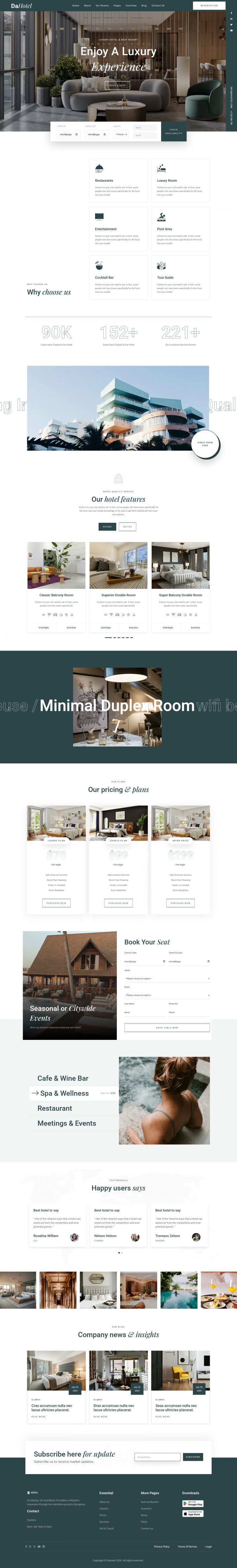 WordPress шаблон ThemeForest Dahotel