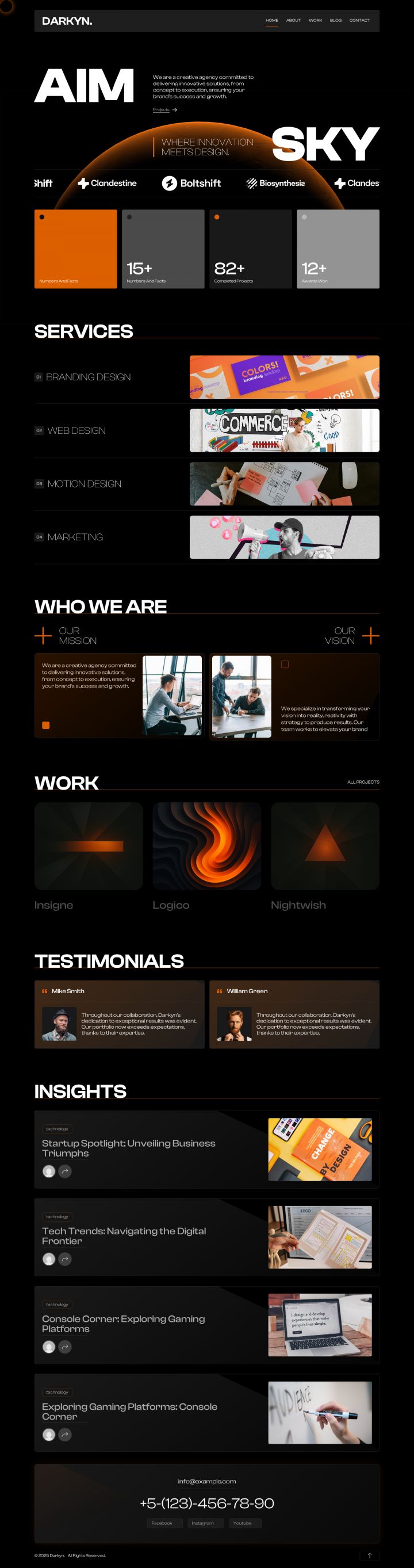 WordPress шаблон ThemeForest Darkyn