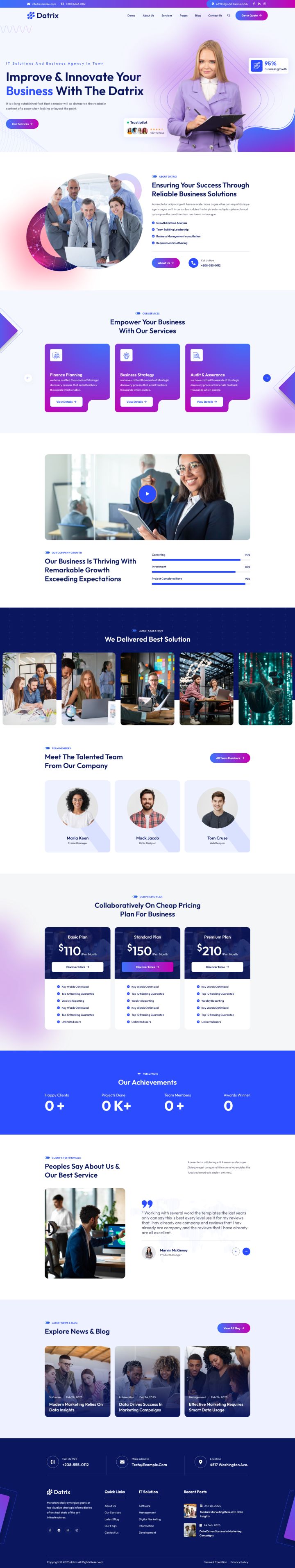 WordPress шаблон ThemeForest Datrix