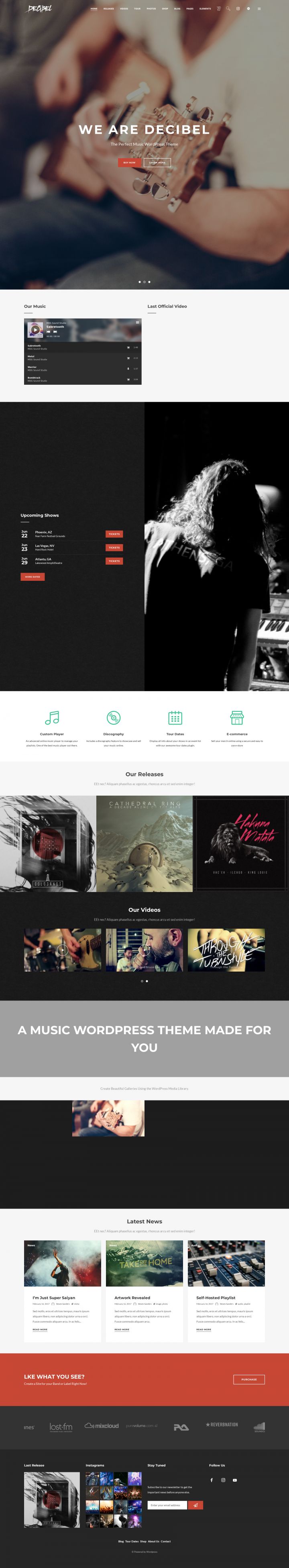 WordPress шаблон ThemeForest Decibel