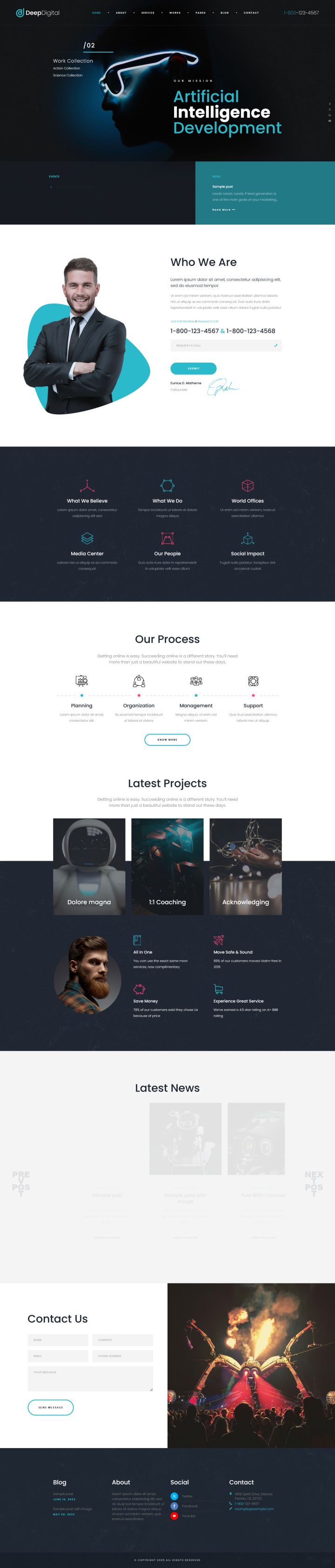 Шаблон ThemeForest DeepDigital WordPress шаблон ThemeForest DeepDigital