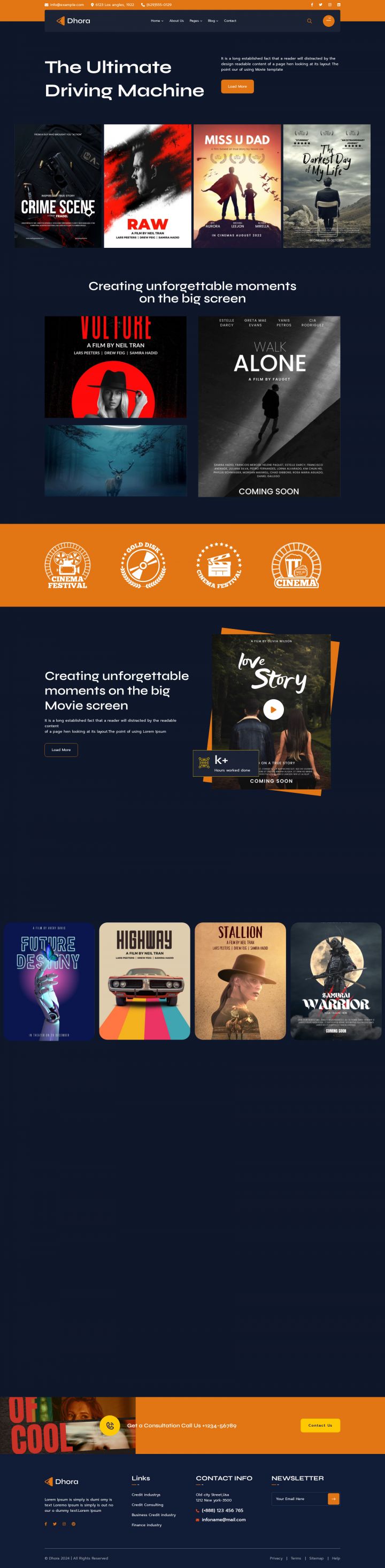 WordPress шаблон ThemeForest Dhora