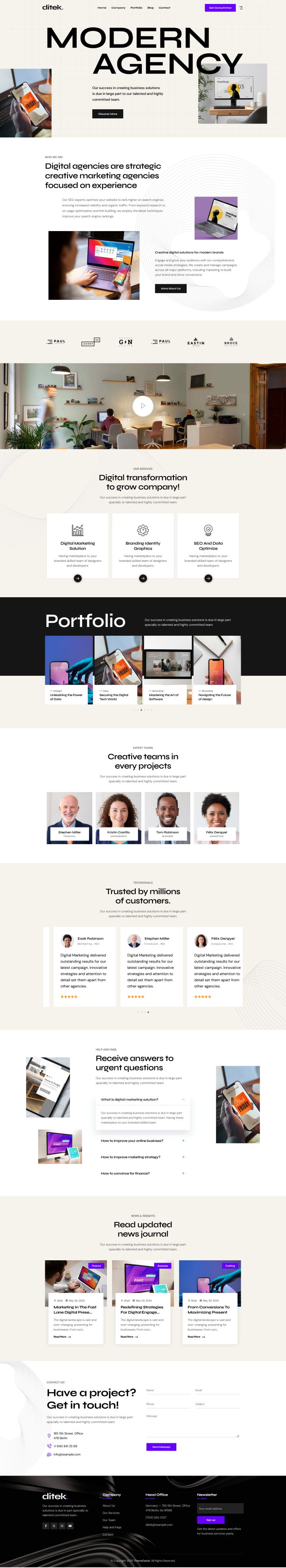 WordPress шаблон ThemeForest Ditek