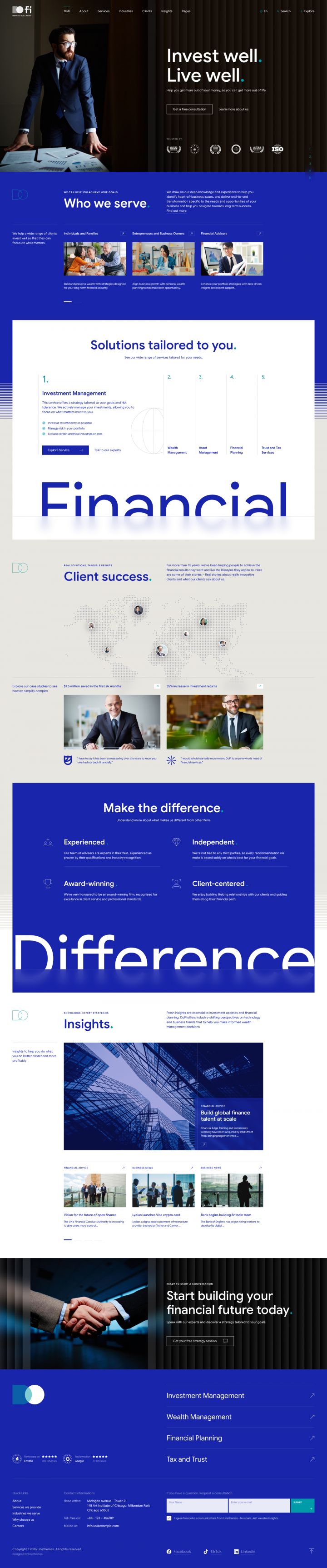 WordPress шаблон ThemeForest DoFi