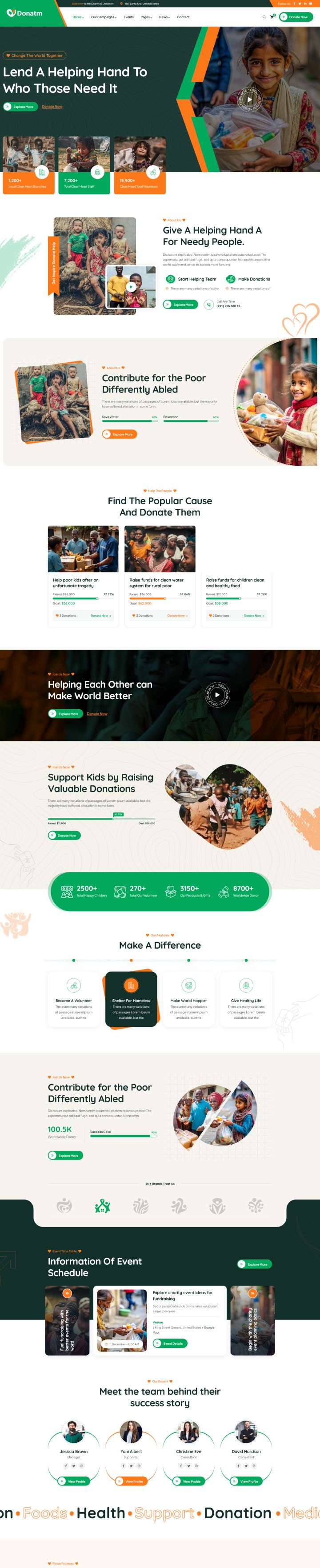 Шаблон ThemeForest Donatm WordPress шаблон ThemeForest Donatm