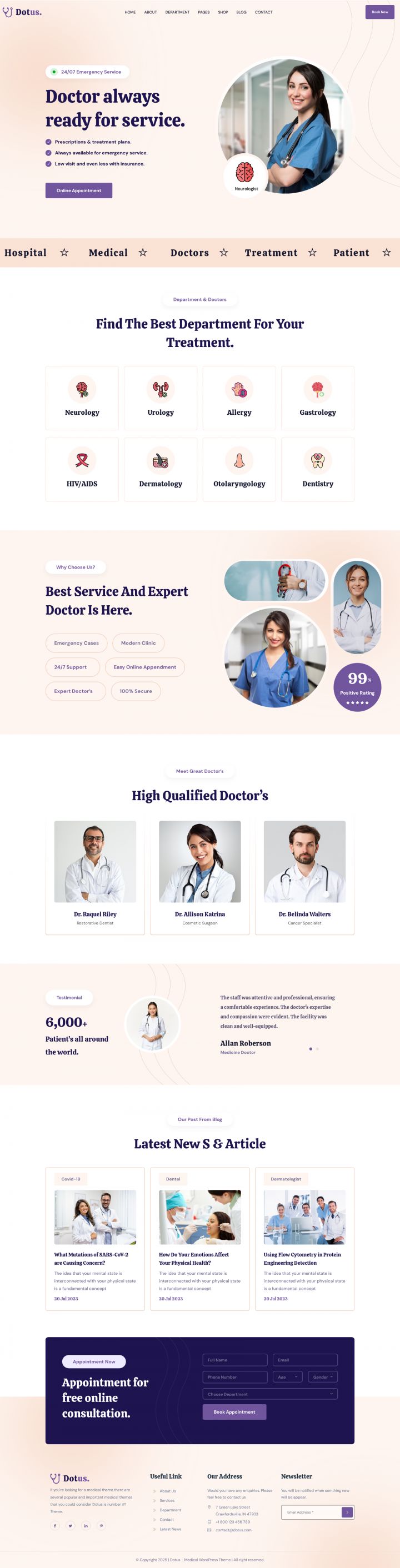 WordPress шаблон ThemeForest Dotus