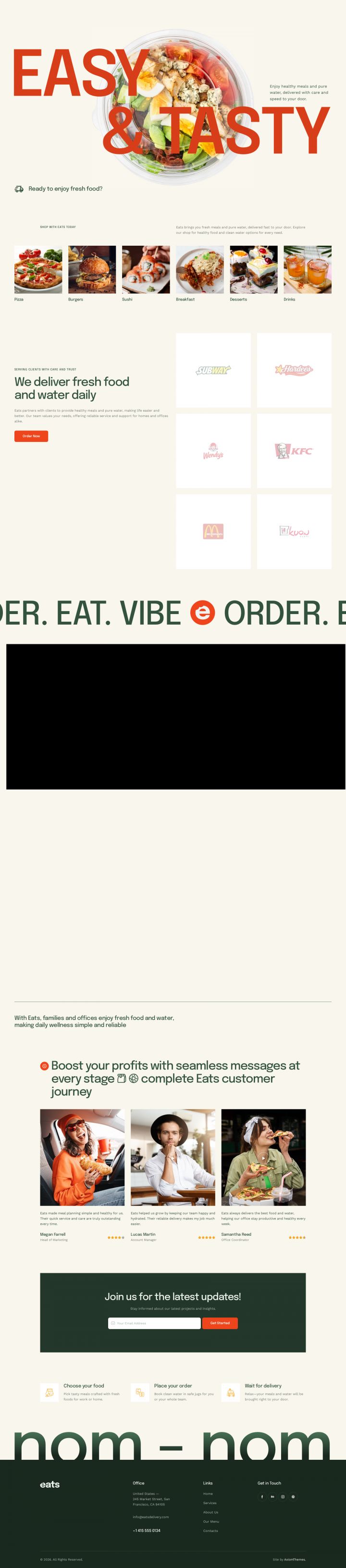 WordPress шаблон ThemeForest Eats