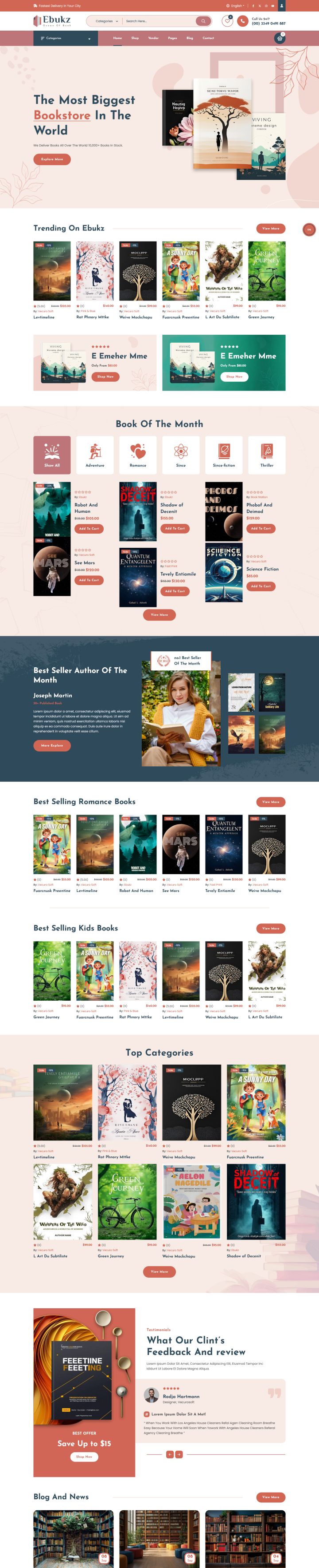 WordPress шаблон ThemeForest Ebukz