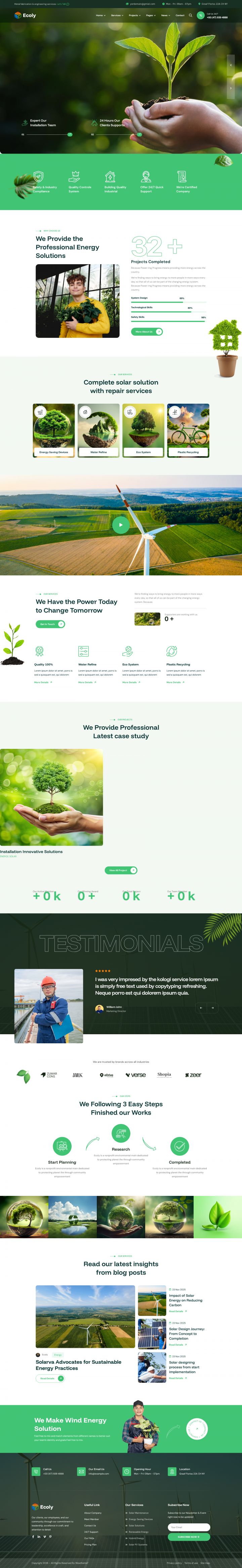 Шаблон ThemeForest Ecoly WordPress шаблон ThemeForest Ecoly