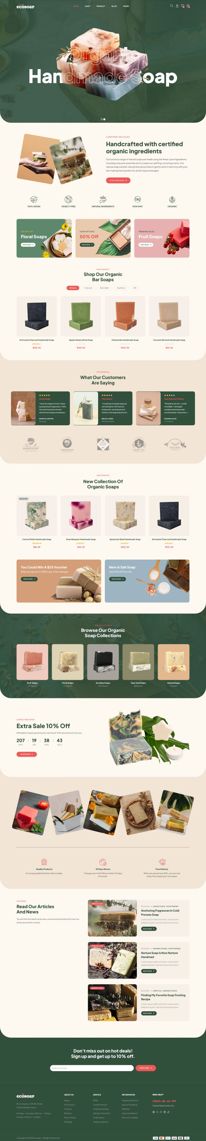 Шаблон ThemeForest Ecosoap WordPress шаблон ThemeForest Ecosoap