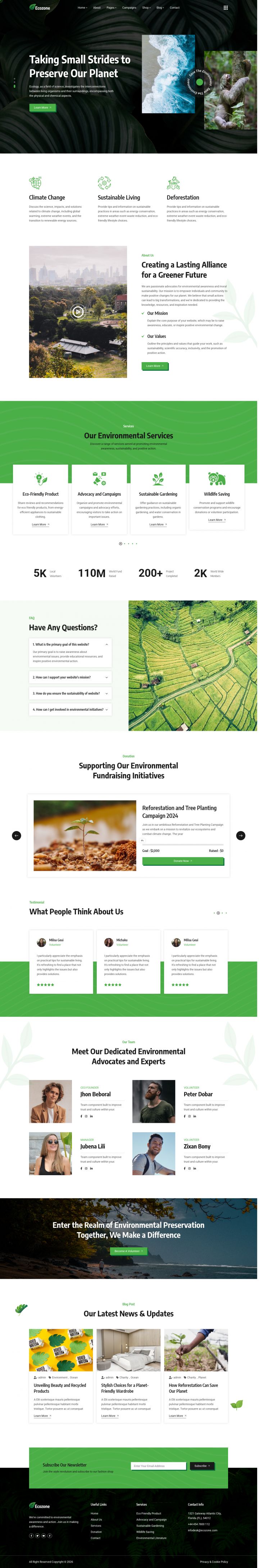 WordPress шаблон ThemeForest Ecozone