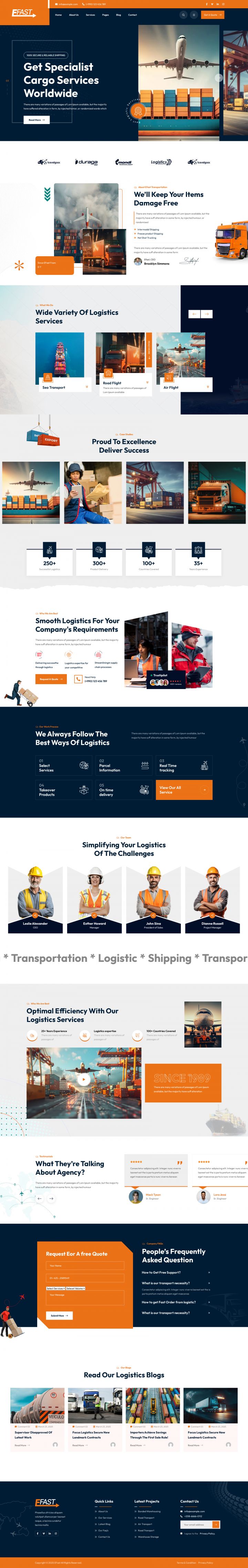 WordPress шаблон ThemeForest Efast