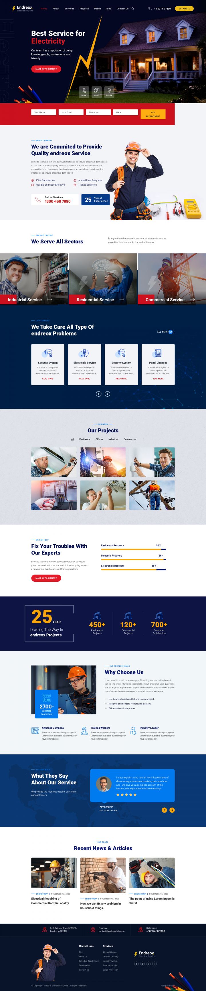 WordPress шаблон ThemeForest Endreox